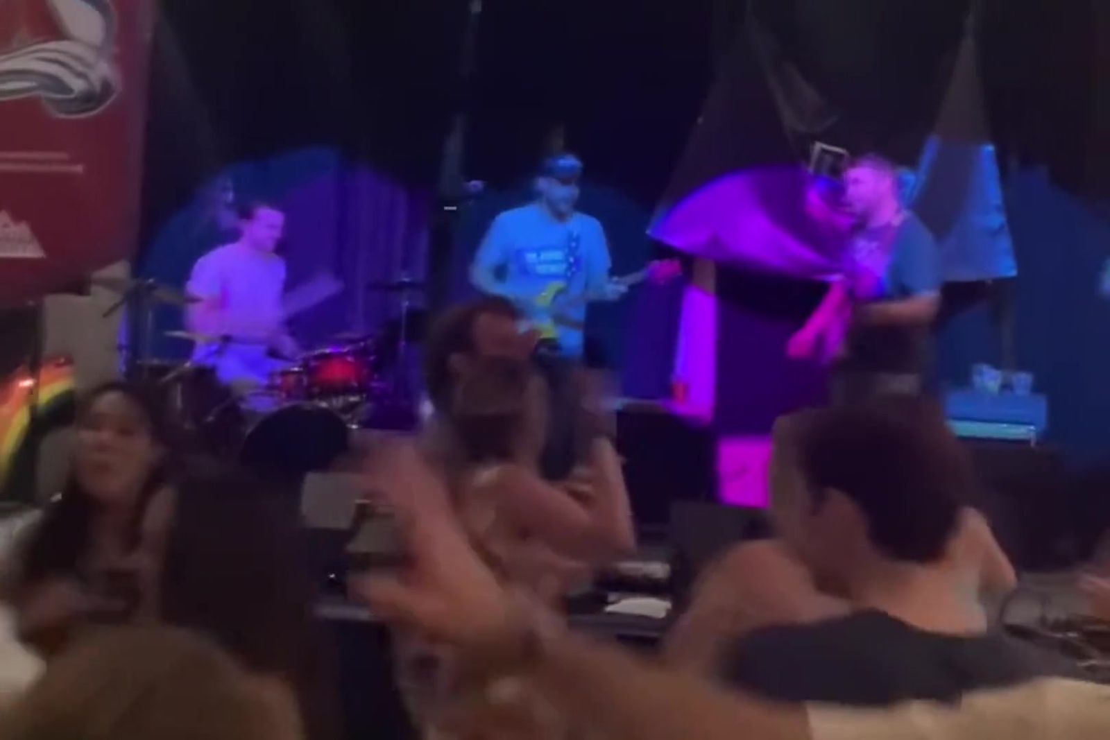 Crowd with hands up during a Hot Like Wasabi set