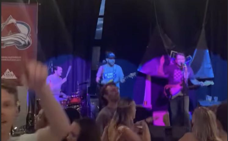 Fans cheering at a Hot Like Wasabi show